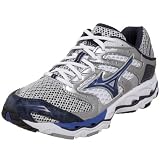 Mizuno Men's Wave Renegade 4 Running Shoe,Silver/Surf the Web/Dress Blue,13 D