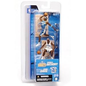 CARMELO ANTHONY / DENVER NUGGETS & BARON DAVIS / NEW ORLEANS HORNETS * 3 INCH * McFarlane's NBA Sports Picks Series 2 Mini Figure 2-Pack