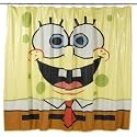 SpongeBob SquarePants Face Vinyl Shower Curtain