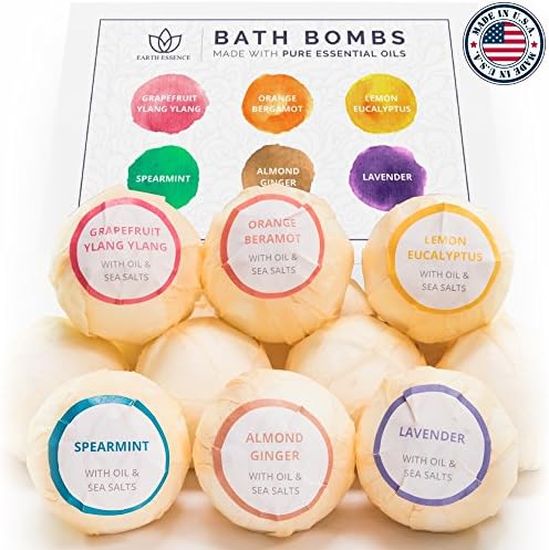 (3 pack) Bath Bomb Gift Set, 6 Pack - No Chemicals, No Mess Organic Bath Bombs - Luxurious & Nourishing - For Relaxation & Softer Skin - Lavender & Other Pure EO Fragrances - Made in the USA