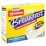Carnation Instant Breakfast,Classic French Vanilla, 10-Count, 1.26-Ounce Packets (Pack of 3)