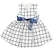 Itaar Cute Baby Toddler Girl Kids Cotton Top Bowknot Plaid Dress Outfit Clothes
