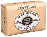 L'Occitane Savon Extra-Doux Lait (Milk Soap with Shea Butter, Extra Gentle), 8.8-Ounce Bar