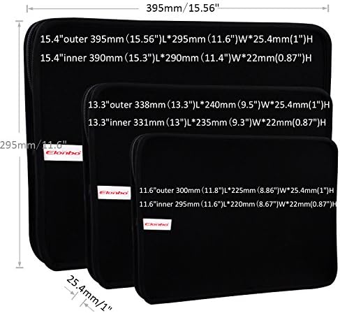 15-Inch 15.4" Inches Cute Exotic Elephant Design Waterproof Neoprene Laptop Soft Sleeve Case Cover+ Soft Mouse Pad for 15.4" Macbook Pro