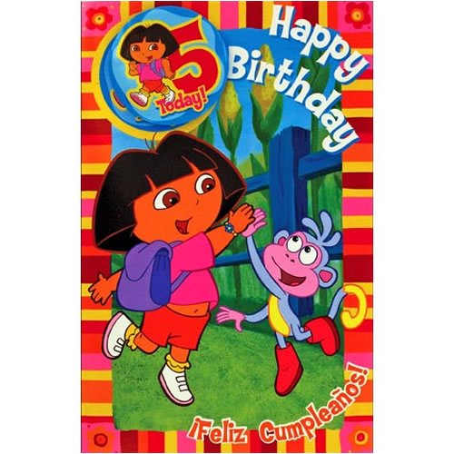 Dora the Explorer Birthday Card Age 5