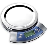 Camry Electronic Kitchen Scale with Removable Stainless Steel Plate, Alarm  ....