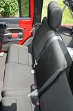 2007-2008 Jeep Wrangler JK Black Rear 4-Door Seat Cover