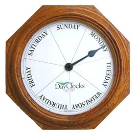 DayClocks Classic Oak Day Clock