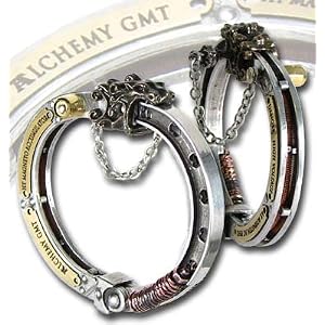 Brass and Pewter Steampunk Handcuff Bracelet