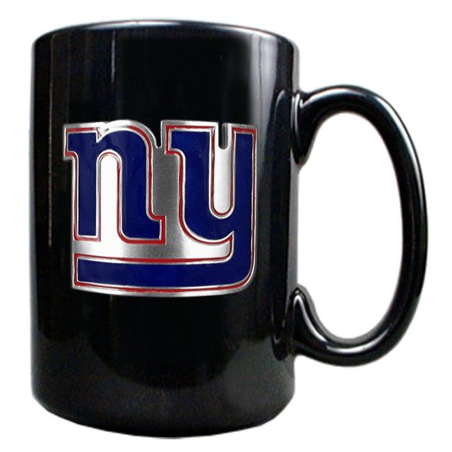 New York Giants 15-Ounce Black Ceramic Mug