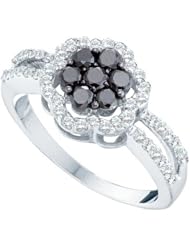 0.83CTW DIAMOND LADIES FLOWER RING