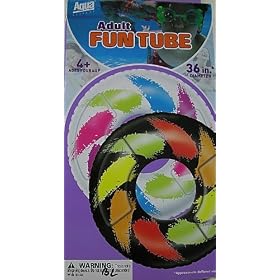 Adult Fun Swimming Inflatable Tube Ring 36 inch Pool-Toys by Aqua Leisure Ages 4+