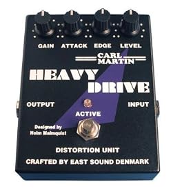 Carl Martin Heavy Drive Distortion Guitar Effects Pedal Attack Mid Control Edge Treble Control by Carl Martin