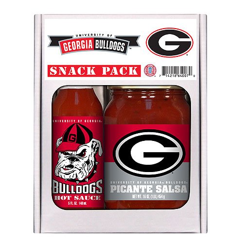 Georgia Bulldogs NCAA Snack Pack by Hot Sauce Harry