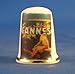 Porcelain China Collectable Thimble - Travel Poster Series Cannes -- Free Gift Box