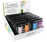 Metrokane 6119 Rabbit Wine Bottle Stoppers 2-Pack in Multi-Color (Colors Selected Randomly)