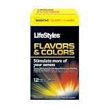Lifestyles Flavors & Colors Collection Condoms, 12-count