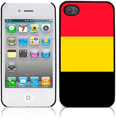 Belgium Hard Plastic and Aluminum Back Case for Apple iphone 4 4S