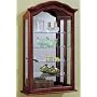 Crown Wall Curio 33.5"hx20"w Cherry
