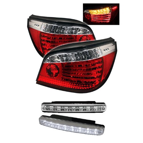 Reviews Carpart4u BMW E60 5 Series LED Transparent Red Tail Lights LED