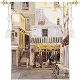 Review ArtExpression  / Bardel Entracte - Artist: George Bates - Fabric Size: 53.00 by 38.00 inches Wall Tapestry with hanging rods and tassels included