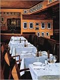 Restaurant La Gallerie by Andre Renoux. CANVAS with 1 1/2 inch bars. 12.00 inches width by 16.00 inches height. Highest Quality Art Poster Print