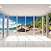 artgeist Wall Mural Window Sea 77
