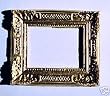 Dollhouse Miniature Gold Resin Frame