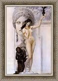 Allegory Of Sculpture by Gustav Klimt - Framed Artwork