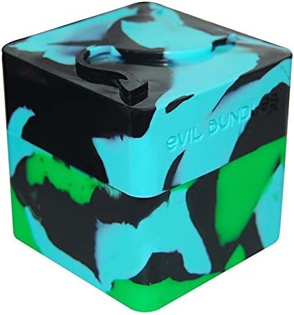 Evil Bundle XL Non-Stick Silicone Cube Container (Aqua/Green/Black)