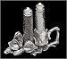 Arthur Court Magnolia 3-Piece Salt and Pepper Set