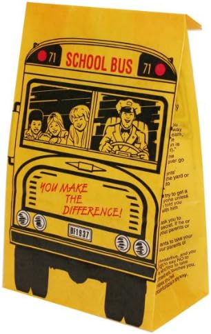 Back craft wax lunch bag school bus 6 sheets with 3BCP300202