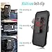 Kyocera Hydro Air Case, Starshop [Heavy Duty] Full Protection Dual Layers Hybird Case with Kickstand and Locking Belt Swivel Clip Black