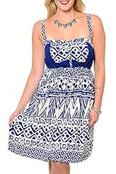 Plus Size Cotton/Polyester/Rayon General Print Bandage Dress 
