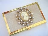 CAMEO Business Card Case / Money Holder- Cream Color