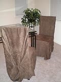 6 Pieces Chocolate Brown Dining Chair Slipcovers