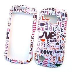 Samsung Continuum i400 (Verizon) Snap On Protector Hard Case "Love Love Love" Design