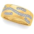 14K Yellow Gold Diamond Anniversary Band - 0.20 Ct.