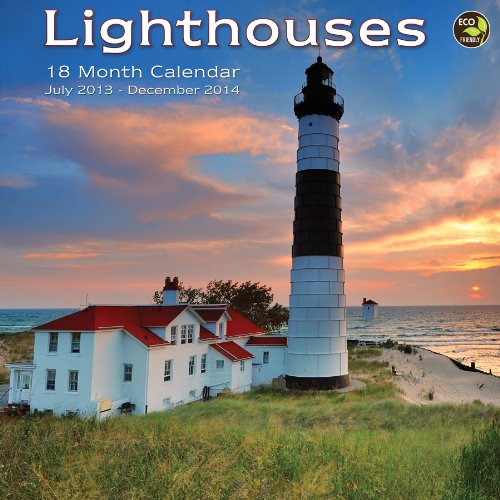 2014 18-Month Lighthouses Wall Calendar