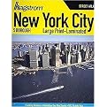 Hagstrom New York City 5 Borough Street Atlas (HAGSTROM NEW YORK CITY FIVE BOROUGH ATLAS (LAMINATED)) (Large Print) (Spiral)
