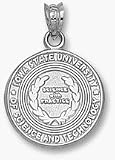 Iowa State Cyclones Seal Pendant - Sterling Silver Jewelry