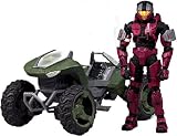 Halo 2009 McFarlane Toys Exclusive Deluxe Vehicle with Action Figure Boxed Set Mongoose with Crimson & Steel CQB