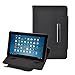 2014 Newest Slim Fit Folio Stand Leather Case Cover with Magnet Button for 7 Inch Android Tablet -6 Color Options(Black)