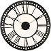 River City Clocks Indoor Black Tower Wall Clock with Cream Background - 24 Inch Diameter - Model # L26-124