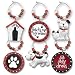 My Wine GlassTM Hand Painted Doggy Charm - Set of 6