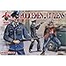 PLASTIC MODEL FIGURES Policemen and Citizens 48 FIGURES IN 12 POSES 1/72 RED BOX 72037