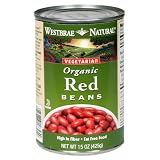 Westbrae Natural Vegetarian Organic Red Beans, 15 Ounce Cans (Pack of 12)