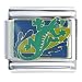 Jewelry : Beach Surfing Gecko Animal Italian Charms Bracelet Link