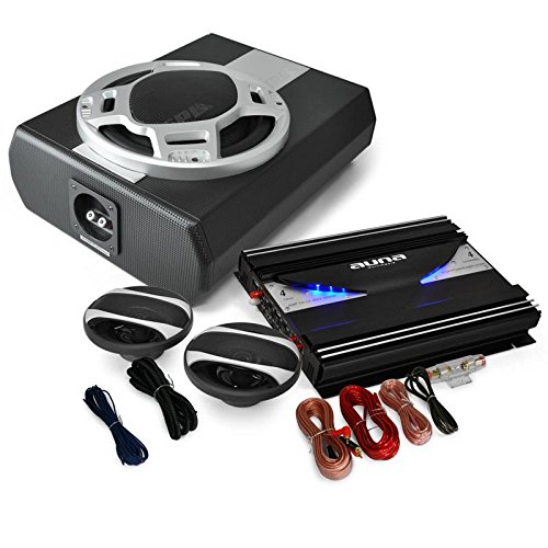 Get Cheap 2.1 Car HiFi System 'Black Line 340' Amplifier Speaker Set
