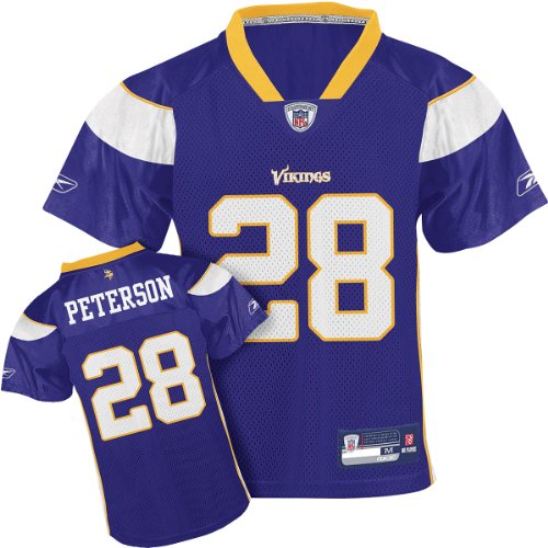 Reebok Minnesota Vikings Adrian Peterson Boys Replica Jersey Kids 7 Large